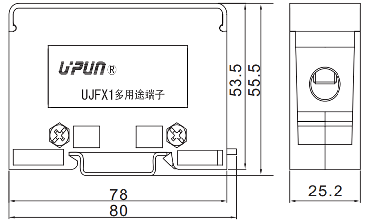 接線(xiàn)端子 - UJFX1-35/9×6TF-141144